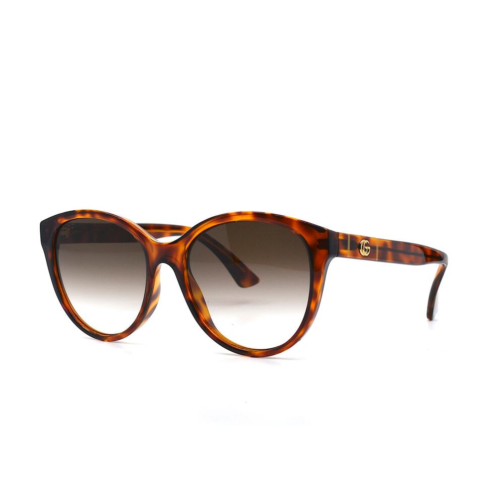 Gucci GG0631S 002 Brown Havana Authentic Gradient Round Women's Sunglasses - Picture 4 of 15